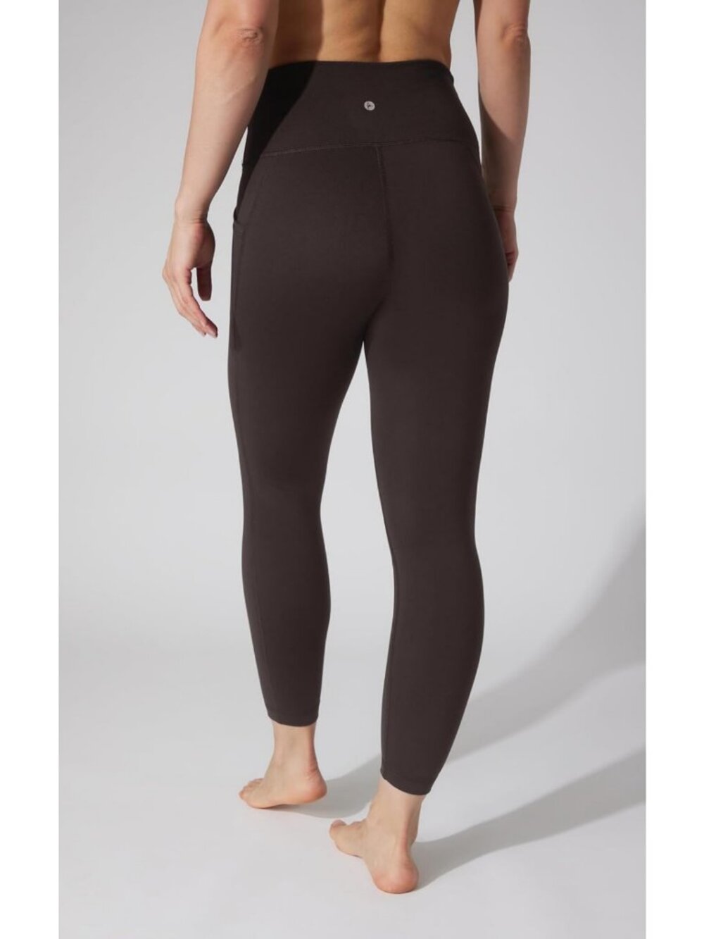 High-Waisted Women's Leggings, Elastic-Free, Ankle Length, Side Pockets - Picture 5 of 5